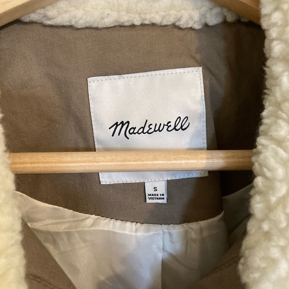 Madewell Sherpa Cropped Jacket - Picture 4 of 5